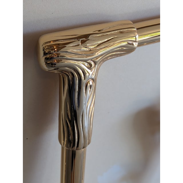 Late 20th Century Art Nouveau King Brass Bed Frame by Elliott's Designs For Sale - Image 16 of 18