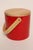 Mid-Century Modern Mid Century Modern Red Vinyl and Birch Insulated Ice Bucket by Georges Briard For Sale - Image 3 of 14