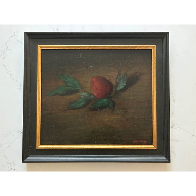 Late 20th Century Red Floral Still Life Oil Painting on Canvas by James Clinton Mumby For Sale - Image 4 of 18