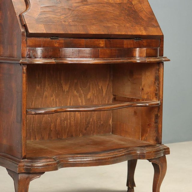 Antique Flap Cabinet with Drawers, Italy For Sale - Image 11 of 13