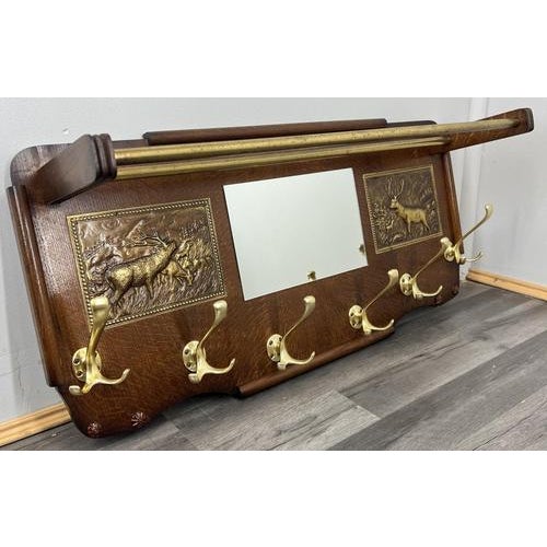 Vintage French Coat Rack with Triple Hooks For Sale - Image 10 of 10