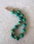 Contemporary Turquoise and Gold Tone Beaded Necklace by Matthew Izzo For Sale - Image 3 of 4