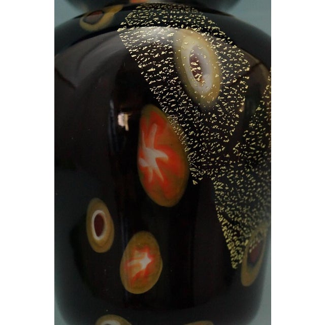 Black Vase in Submerged Glass with Murrine and Gold Leaf by Louis Comfort Tiffany, USA, 1900s For Sale - Image 13 of 18