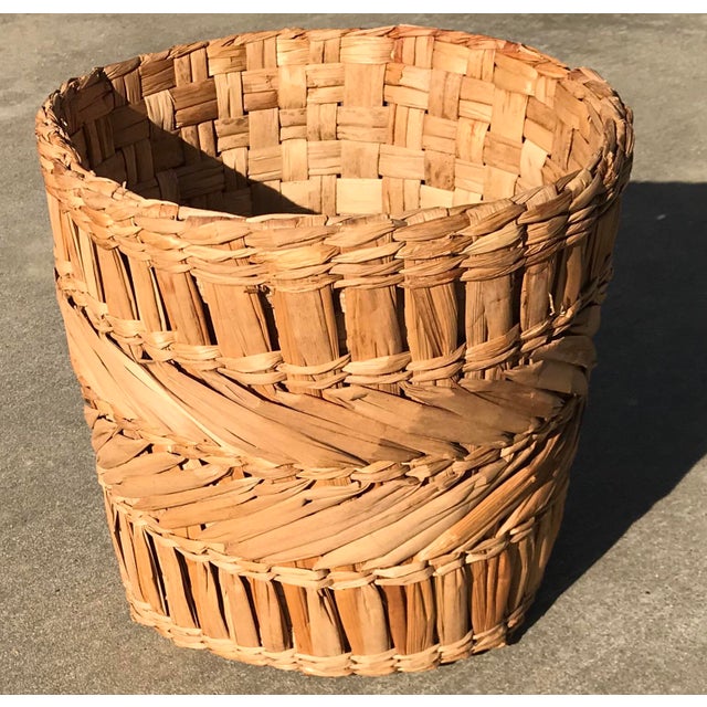 Vintage Woven Planter Basket Chairish
