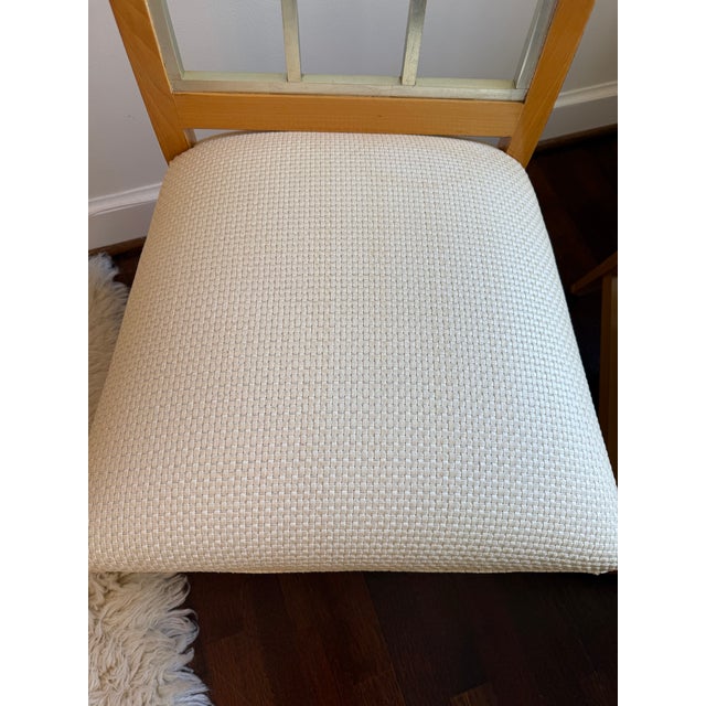 Pair of Custom Piano Chairs With Woven Leather Seats For Sale In Nashville - Image 6 of 8