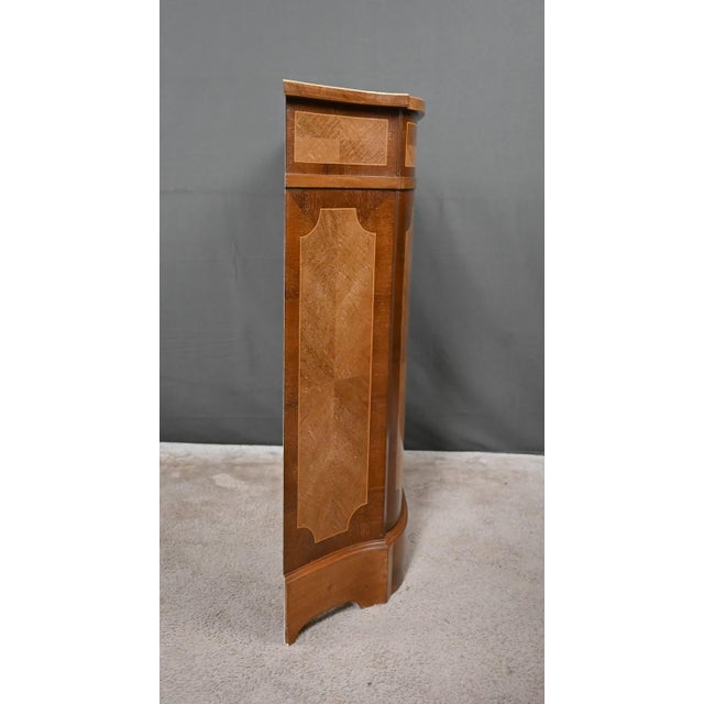 Marquetry Console Table in Mahogany For Sale - Image 9 of 12