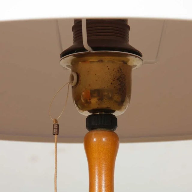 Vintage Wood and Metal Floor Lamp, 1960s For Sale - Image 3 of 6