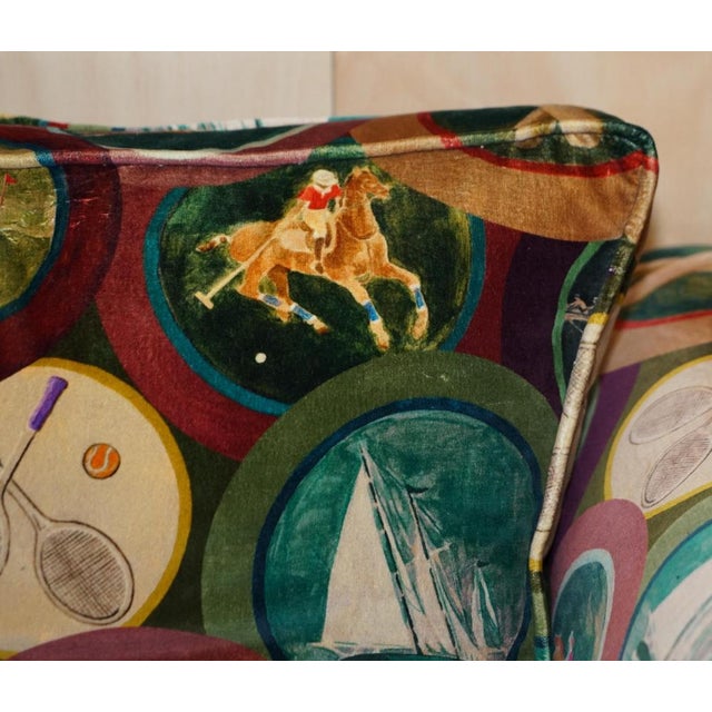 Green Mulberry Silk Velvet Sporting Life with Claw & Ball Feet Sofa For Sale - Image 8 of 18