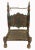 Unique 20th century antiquity Low chair from Swat-valley Pakistan. Object: Chair Material/technique: Wood, hide / hand-...