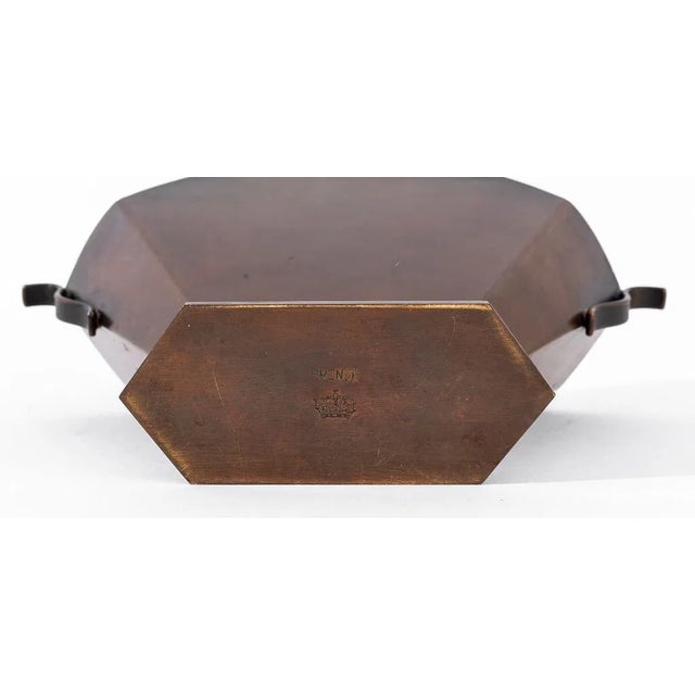 Mid 20th Century Mid 20th Century Art Deco Patinated Bronze Vase by Holger Fridericias, Denmark For Sale - Image 5 of 6