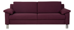 Flex Plus 3-Seater Sofa in Aubergine Fabric from Ewald Schillig