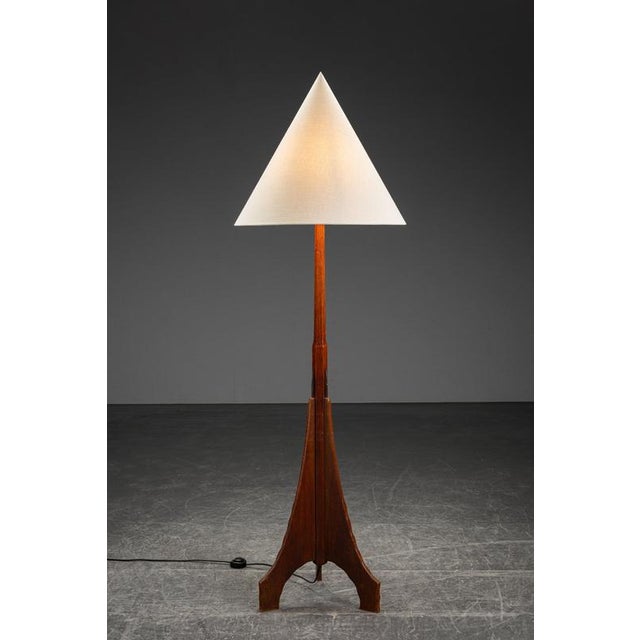 Wood Standing Lamp from Amsterdam School, 1920s For Sale - Image 7 of 12