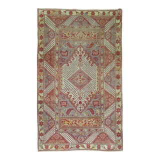 Zabihi Collection Antique Turkish Ghiordes Rug - 4'7" x 7'2" For Sale