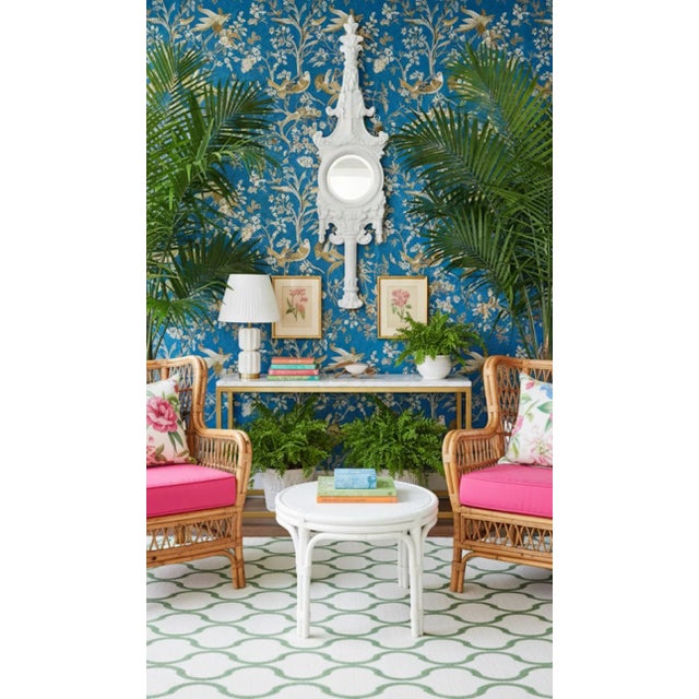 Step into a world of elegance with this stunning vintage wall mirror, a true masterpiece that embodies the luxurious...