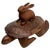 1970s Ooak Wood Sea Turtle/Rabbit/Emerald/Lapis Box For Sale - Image 10 of 10