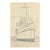 1943 Empress of Britain Ship Drawing by William Wood For Sale