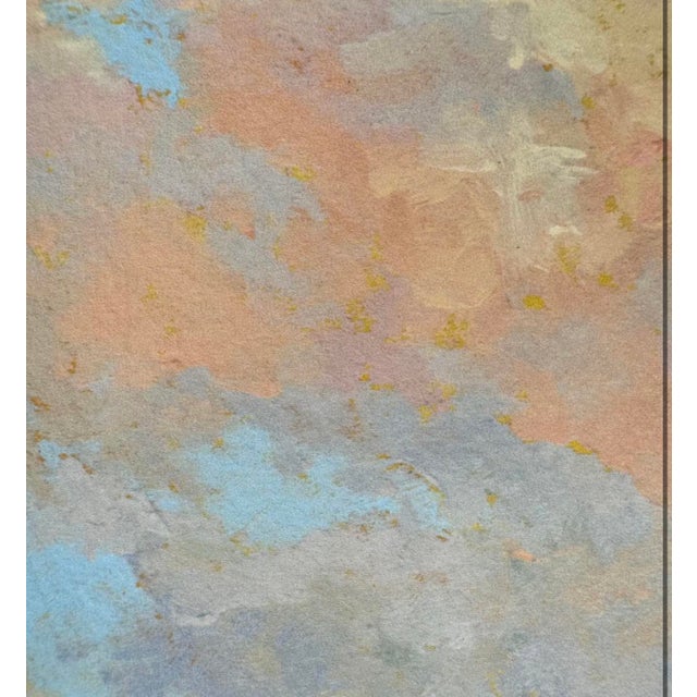 Giclee from the artist’s studio based on her original oil painting. In an old gold wood frame in the French style. A pop...