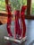 Vintage David Muniz 23" Ruby Red & Clear Lucite Art Sculpture 1996, Signed. Rare For Sale - Image 4 of 14