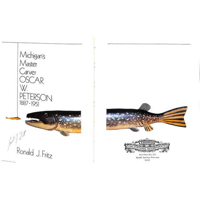 "Michigan's Master Carver: Oscar W. Peterson, 1887-1951" 1987 Fritz, Ronald (Signed) For Sale - Image 10 of 12