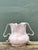 Contemporary Vintage Slab Built Studio Pottery Pale Pink Vase For Sale - Image 3 of 12