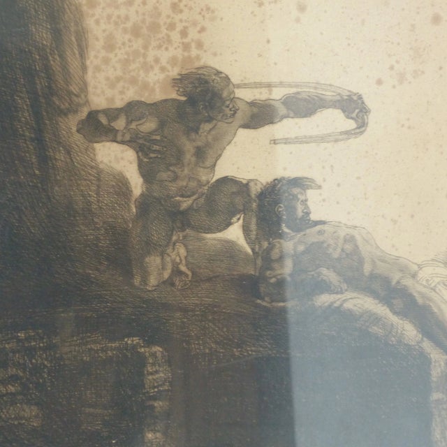 Antique Etching by Rudolf Jettnar for K & K Wien For Sale - Image 4 of 7