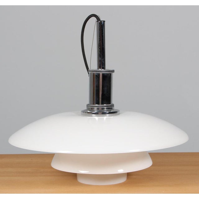 Opal Glass Pendant Light by Poul Henningsen for Louis Poulsen, 2000s For Sale - Image 3 of 9