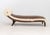 Brown Modern Embossed Leather and Flokati Chaise Longue For Sale - Image 8 of 11