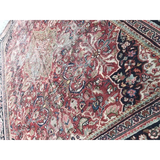 Large Antique Mahal Rug For Sale - Image 12 of 18
