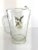 Vintage Mid Century Mallard Duck Glass Pitcher With Hand-Painted Scene For Sale - Image 9 of 14
