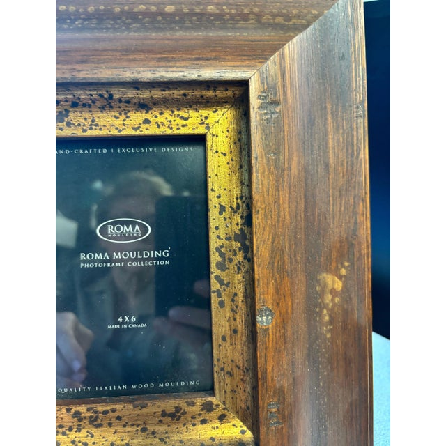 This lovely Roma Molding Italian-made photo frame can be used vertically or horizontally on the hinged stand. Fits up to a...