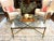 Metal 1980s Italian Vintage Glass and Brass Square Coffee Table by Solmet For Sale - Image 7 of 10