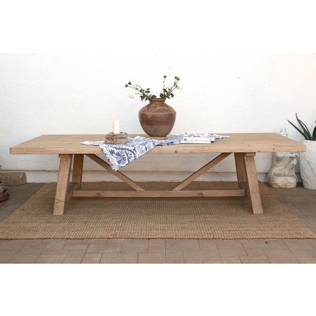 The Dordogne, 120"Long Tavern Style Trestle Table For Sale - Image 14 of 14