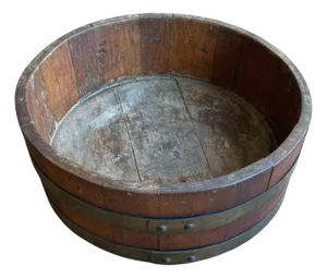 Edwardian Chestnut Planter or Ice Bucket, 1910s