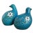 Aldo Londi for Bitossi Rimini Blue Set of 2 1960's Dove Figurines For Sale