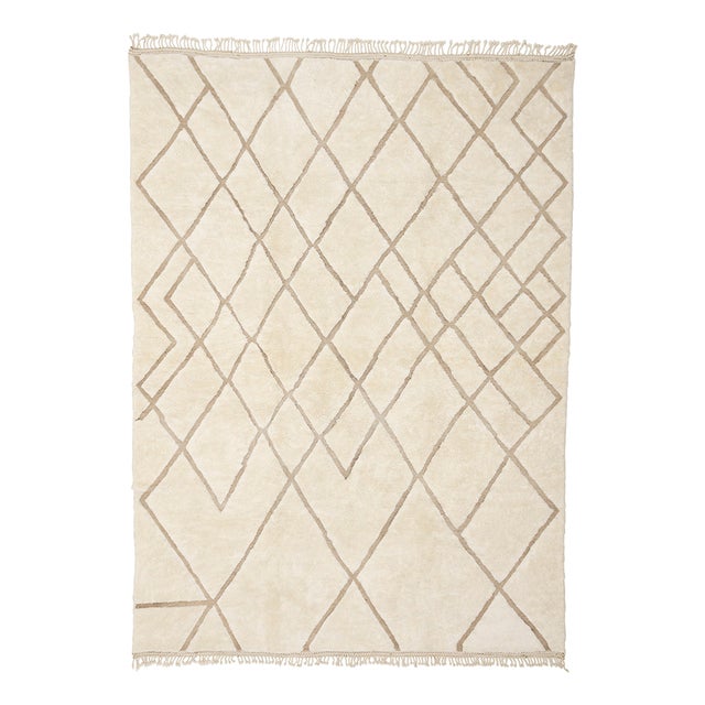 Hand-Knotted Wool Rug by Azele Studio For Sale