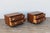 Baker Furniture Company Pair of Mid-Century Modern Campaign Walnut Nightstands by Baker Milling Road | Brass Hardware, Circa 1960s For Sale - Image 4 of 18