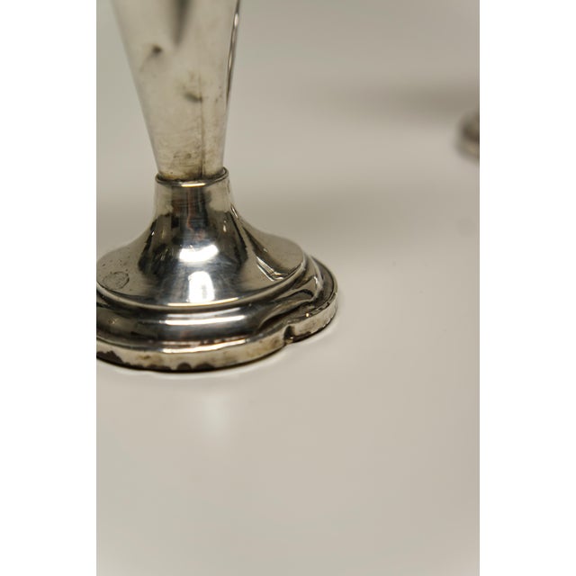 Victorian Sterling Weighted Salt and Pepper Shakers a Pair For Sale - Image 3 of 5