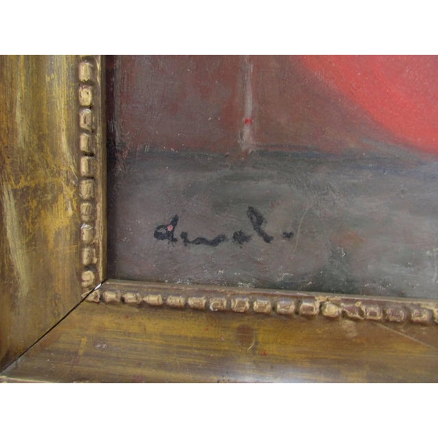 1920s Self-Portrait as a Gentleman by French Artist Pierre Deval Circa 1920s For Sale - Image 5 of 7