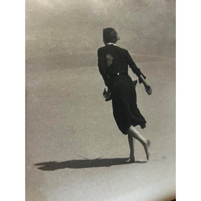 Wood Mid 20th Century Pair of Photos-Couple at Beach For Sale - Image 7 of 9