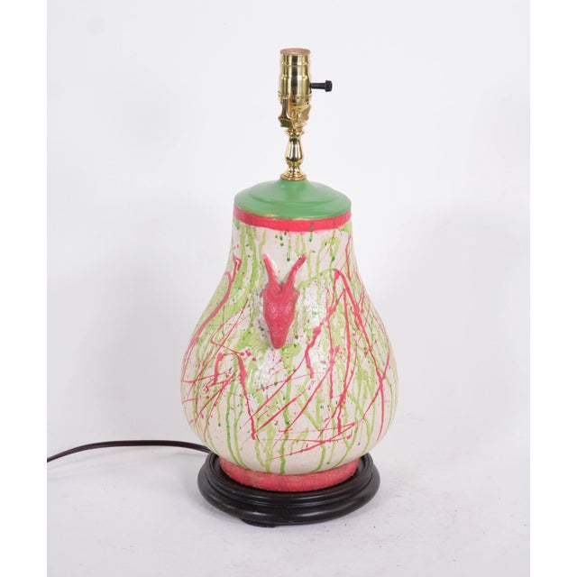 Modern Porcelain Vase Lamp For Sale - Image 4 of 8