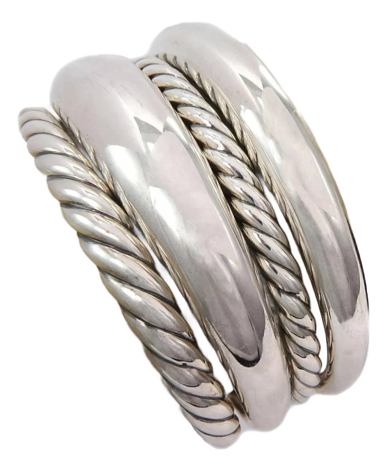 (希少)DAVID YURMAN ケーブル ブレスレットSV925/K14 David Yurman 925 585 7mm Cable Pearl Bracelet | eBay
