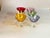 Vintage Chromatic Colored Champagne Glasses, Set of 6 For Sale - Image 4 of 16