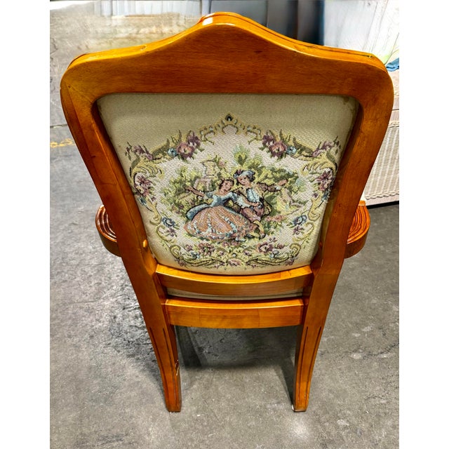 Late 20th Century Louis XV French Provincial Parlor Chair For Sale - Image 9 of 12