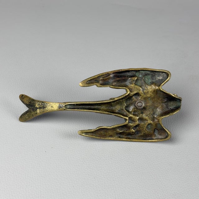 Metal Vintage Bronze Candleholder, 1950s For Sale - Image 7 of 12