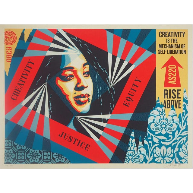 Shepard Fairey, Creativity, Equity, Justice, Lithograph For Sale - Image 5 of 5