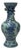 Vintage Blue White Celadon Handpainted Figural Landscape Chilong Dragon Porcelain Vase For Sale
