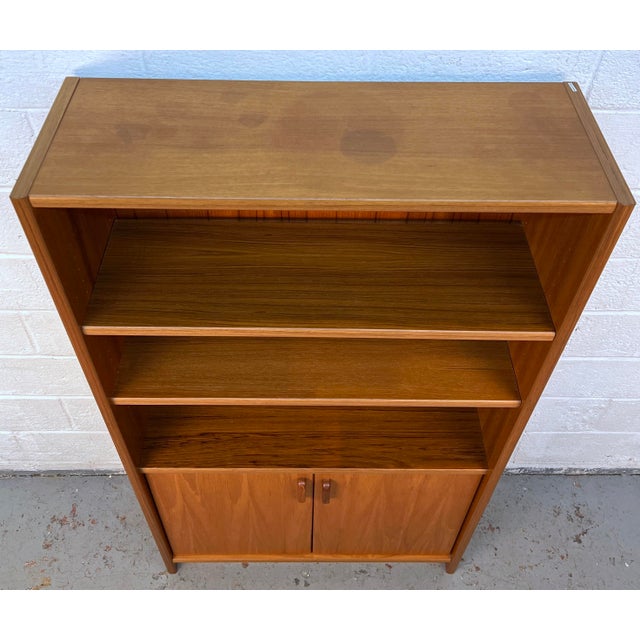 Mid 20th Century Mid-Century Danish Modern Teak Bookcase For Sale - Image 5 of 15