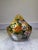 Japanese Vintage Signed Kutani Porcelain Gilded Basket Ikebana Vase by Shuchun For Sale - Image 3 of 7