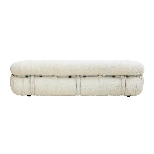 Mid-Century Modern Mid-Century Modern Bouclé Soriana Sofa by Tobia & Afra Scarpa, 1960s For Sale - Image 3 of 12