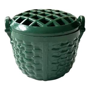 Zinc Nantucket Basket Flower Frog